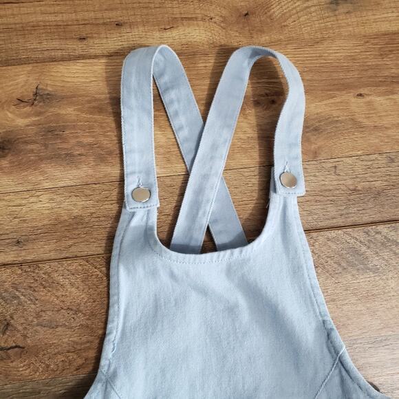 Urban Outfitters UO Kingston Light Wash Denim Criss Cross Skirtall Size 2 - Picture 5 of 11